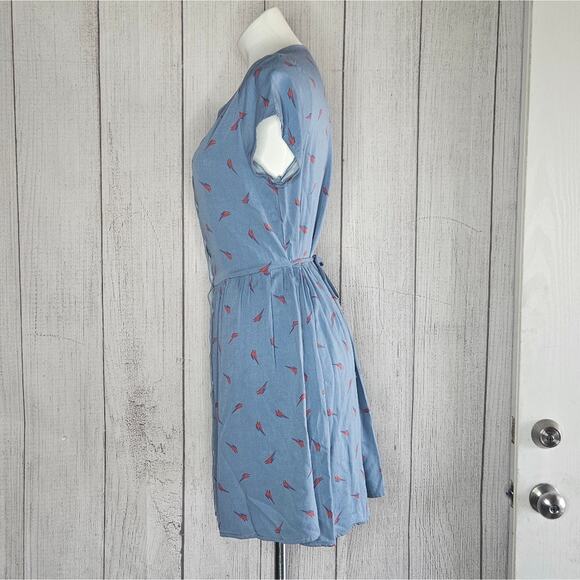 Junkfood David Bowie Lightning Bolt Print Midi Dress, size Medium - Picture 3 of 5